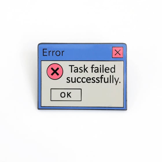 Image of Task Failed pin