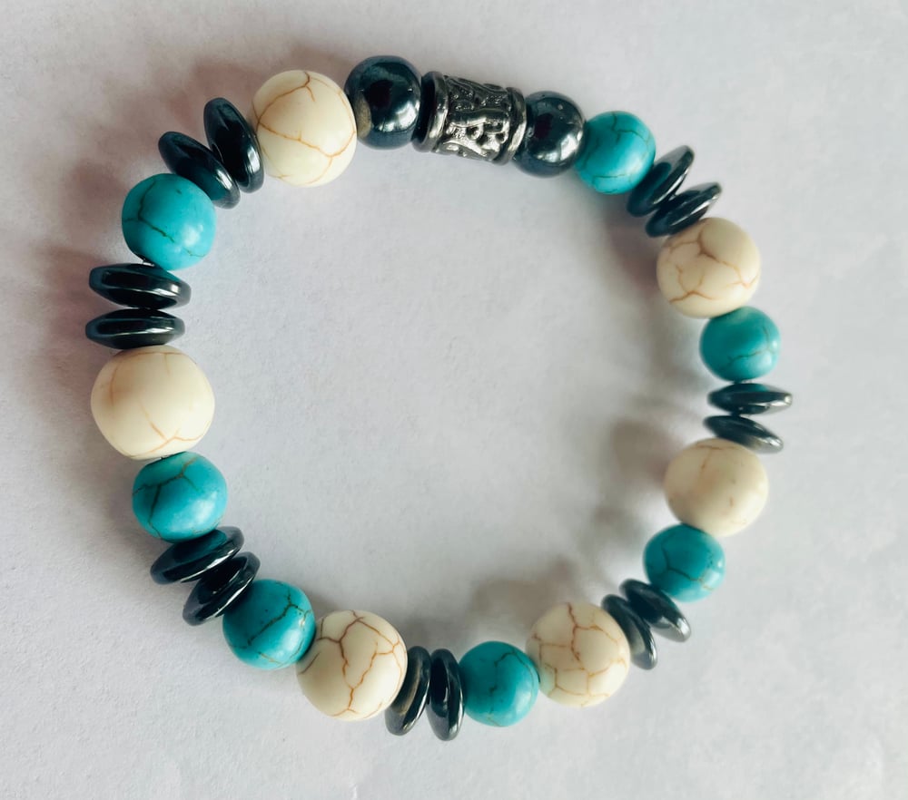 Image of Blue and White Howlite 