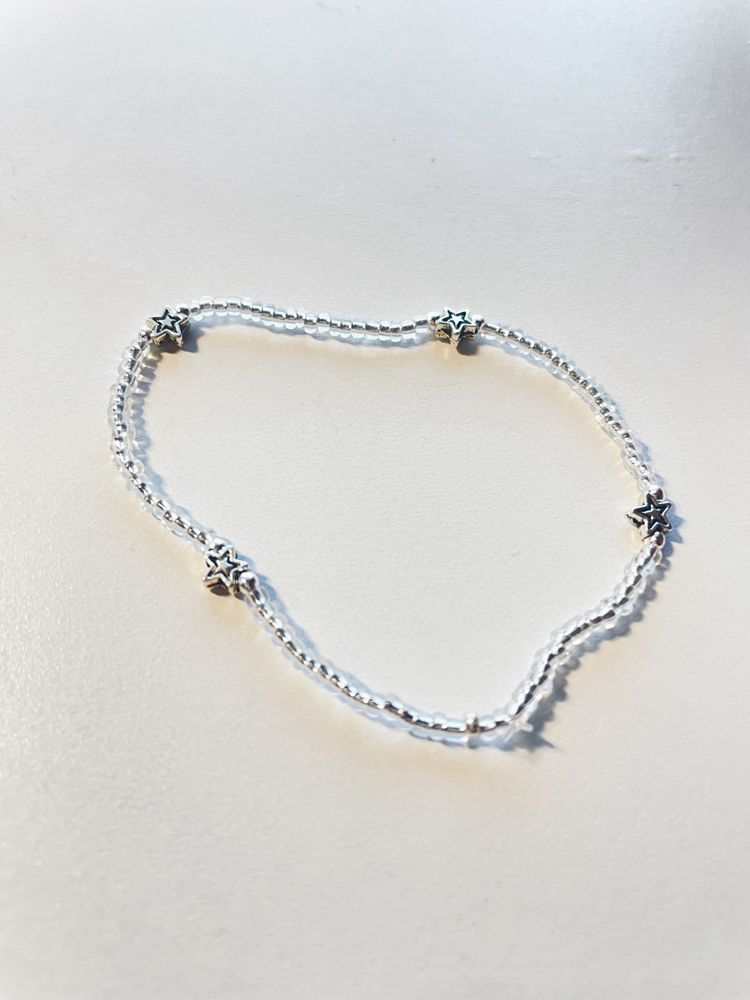 Image of clear small stars bracelet