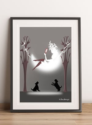 Lámina Tarot Nº 18: 'La Luna' / 'The Moon'