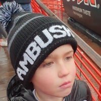 Ambush Golf Adult Uni Bobble Hat - Black / Grey