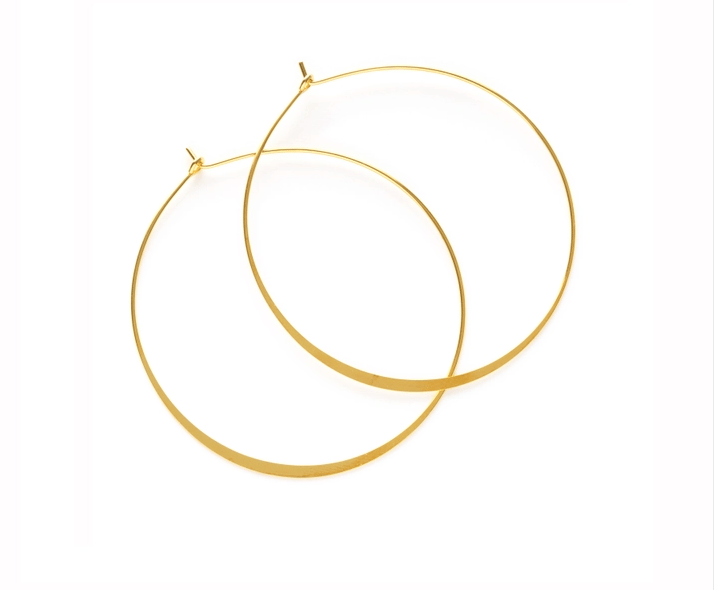 Image of Amano 2" Big Gold Hoop Earrings