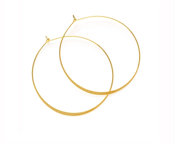 Image of Amano 2" Big Gold Hoop Earrings