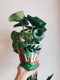 Image 1 of Personalized Hand Painted Planters