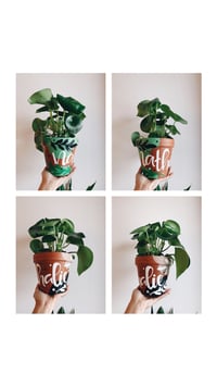 Image 3 of Personalized Hand Painted Planters