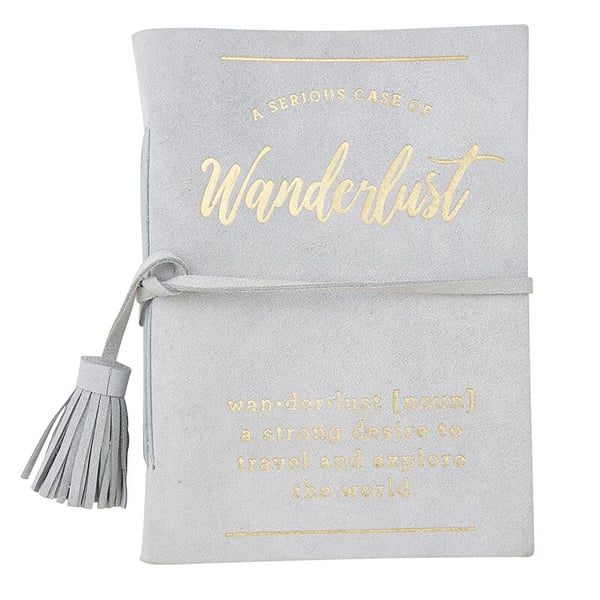 Image of Wanderlust Suede Notebook