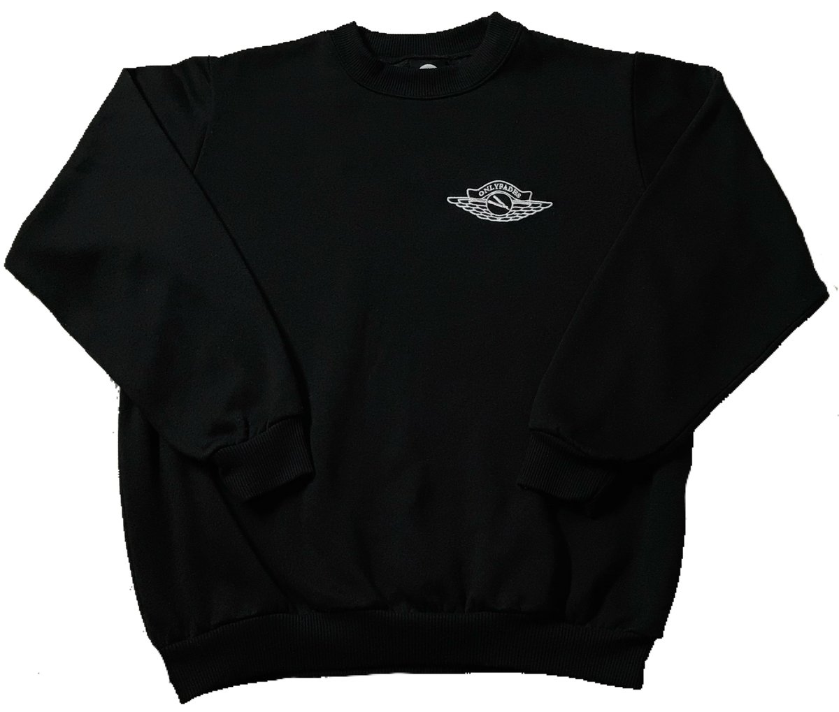 ◇PRENDA◇ ROUND LOGO CREWNECK SWEATSHIRT BLACK Mitchell&Ness NBA Oversweep Crewneck Chicago Bulls