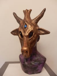 Image 2 of Bronze Baphomet Mask 