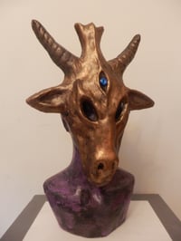 Image 3 of Bronze Baphomet Mask 