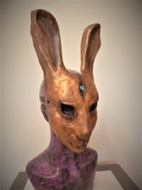 Image 1 of Bronze Hare Mask 