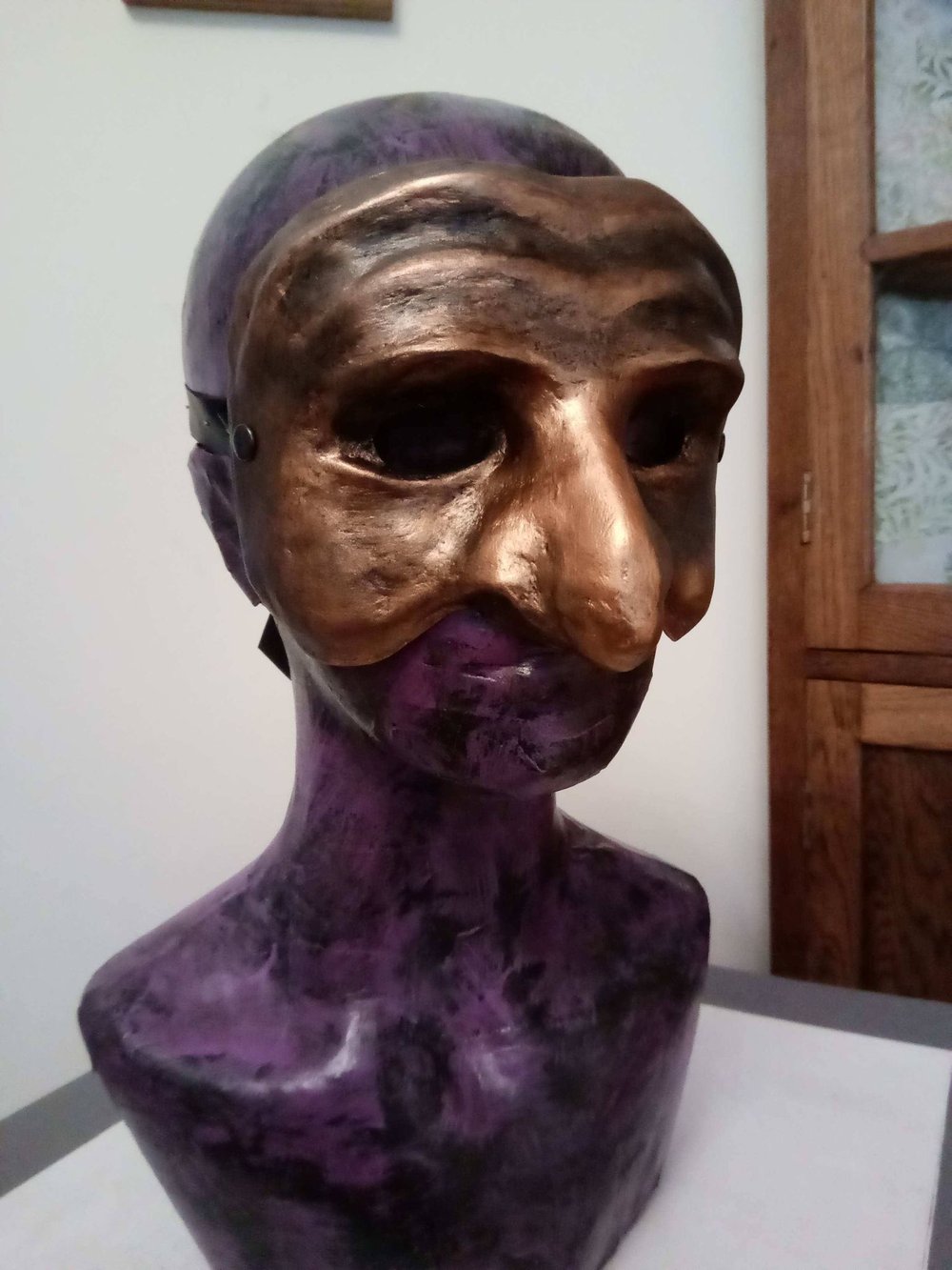 Bronze Pulcinella Mask