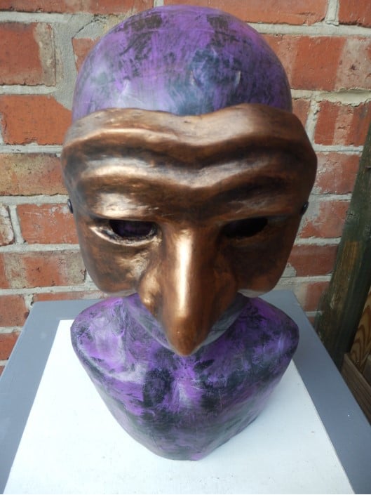 Bronze Pulcinella Mask