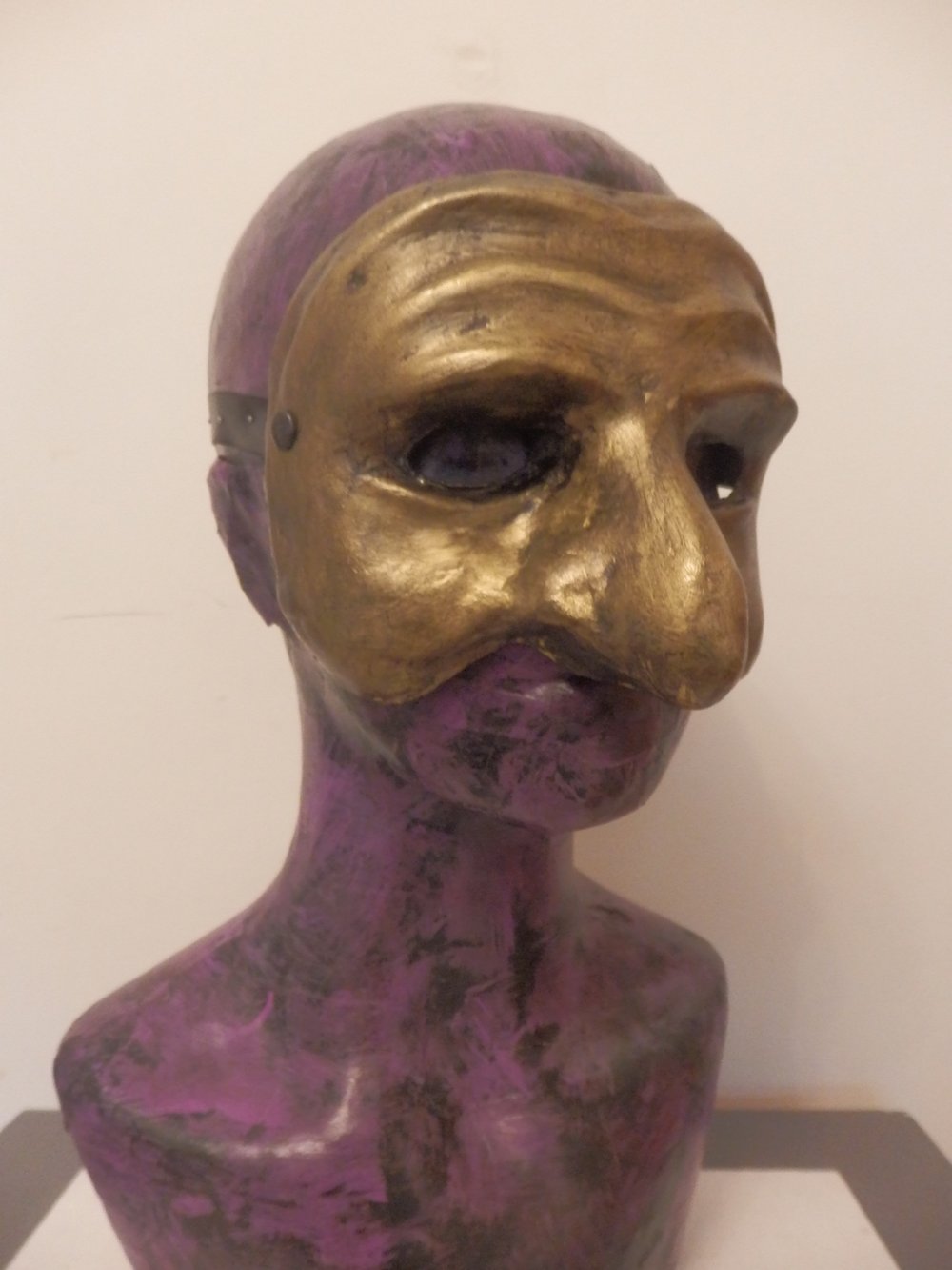 Gold Pulcinella Mask