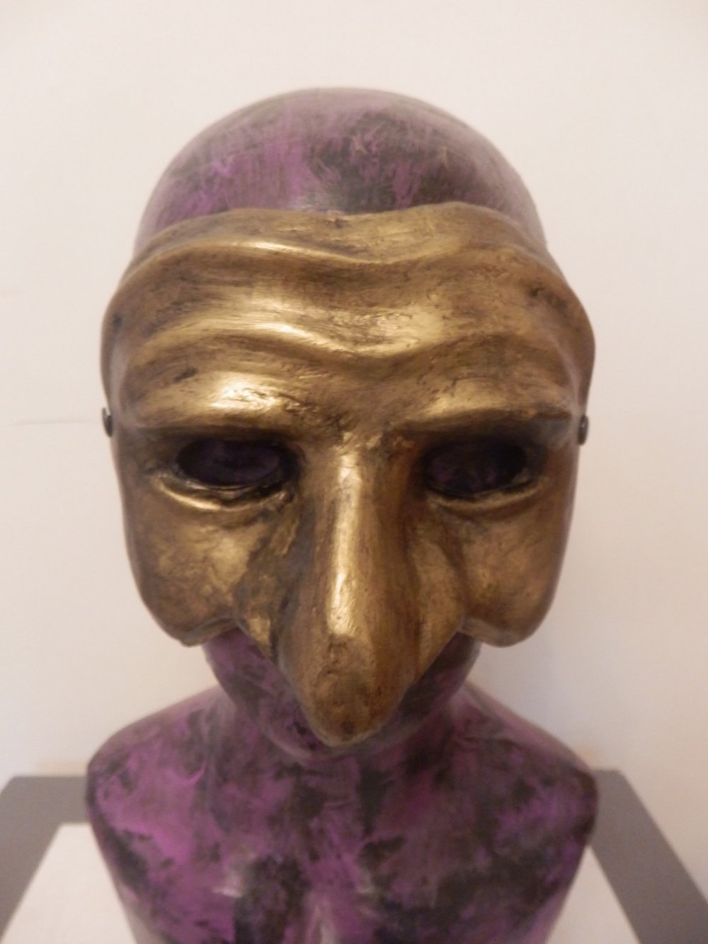 Gold Pulcinella Mask