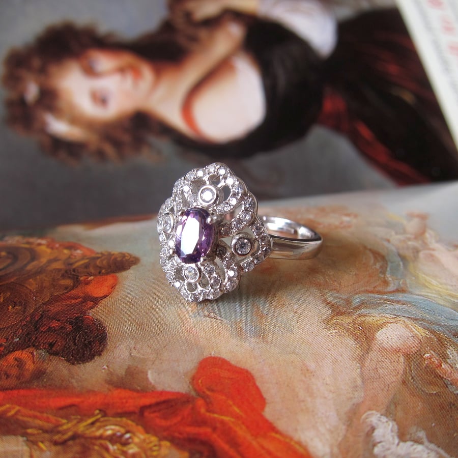 Image of Folklore amethyst ring 
