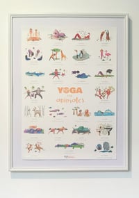 POSTER 50 x 70 - YOGA CON ANIMALES