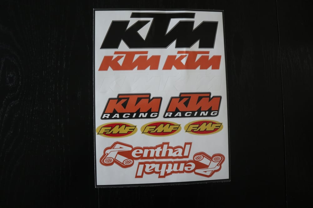 Image of KTM Decal Sheets