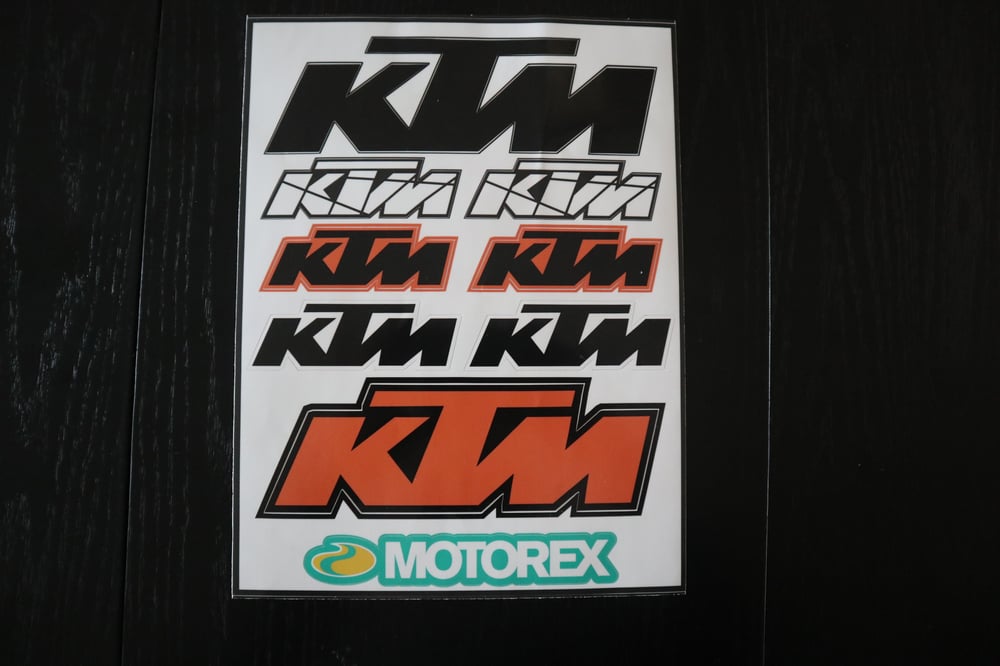 Image of KTM Decal Sheets