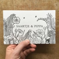 Uniek, op maat getekend geboortekaartje / Originele geboortekaart  Anja Mulder