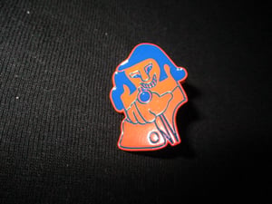 Image of Stereolab Orange Cliff Logo Metal Badge