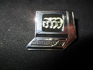 Image of Kraftwerk Computer World Logo Metal Badge