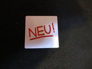 Image of NEU! LP Cover Metal Badge Krautrock