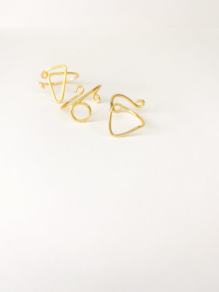 Image of Geometric Ring Set