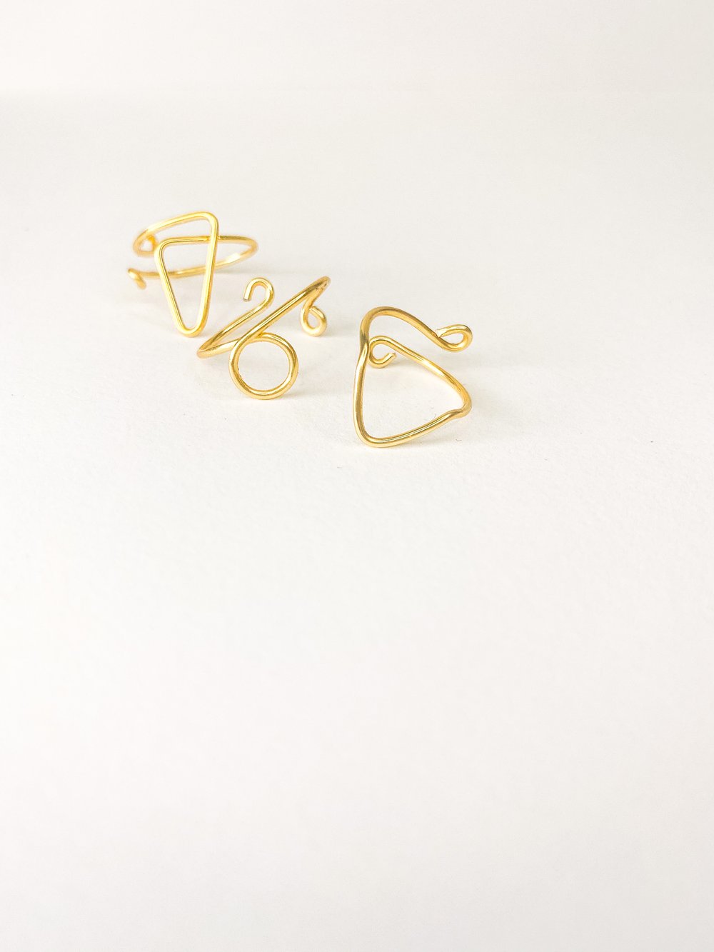Image of Geometric Ring Set 