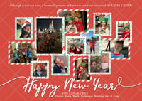 Happy New Year Card Collage