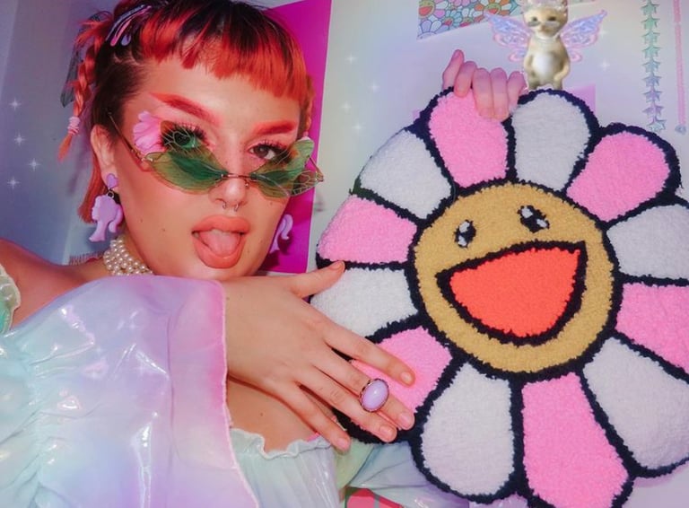 LIVING IN A BARBIE WORLD LIFE IN PURPLE EARRINGS