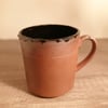 Terracotta wabi-sabi coffee mugs