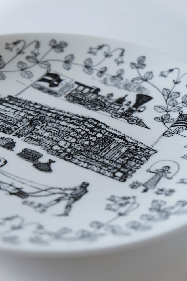 Limited Edition Gustavsberg Plate 1972 "The Immigrants"