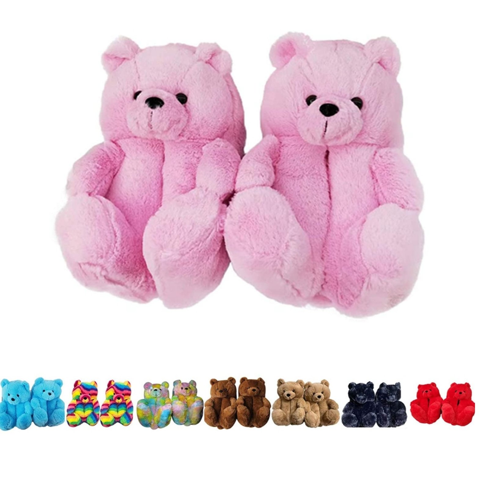 teddy bear slippers size 12