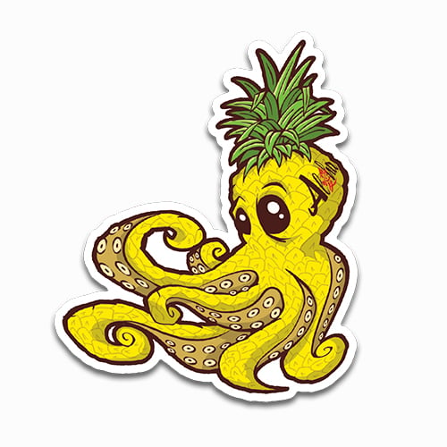 Image of Pineapple Octopus Sticker