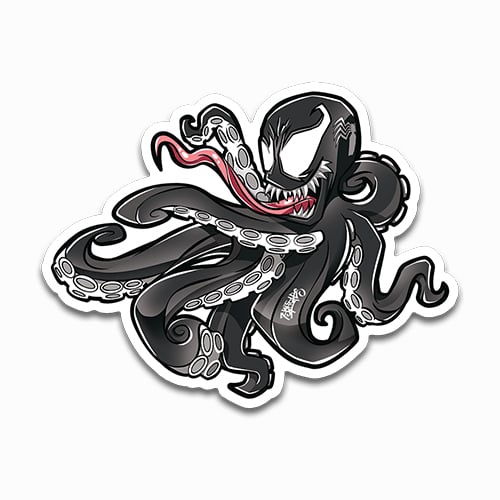 Image of Venom Octopus Sticker