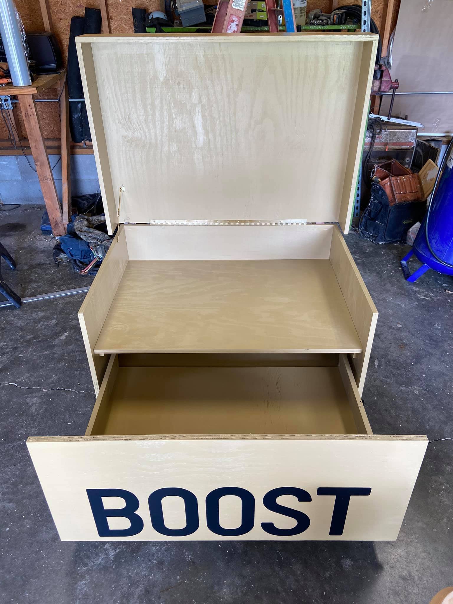 Giant Yeezy 350 Shoebox Storage | Dame's Custom Woodwork Giant Yeezy 350 Shoebox Storage | Dame's Custom Woodwork