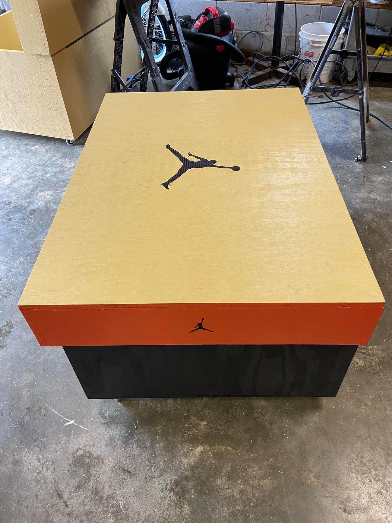 Jordan 12 Giant Shoebox Storage | Dame's Custom Woodwork