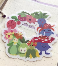 Image 2 of Plant Pokemon Clear Vinyl Sticker