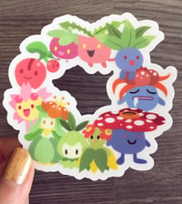 Image 1 of Plant Pokemon Clear Vinyl Sticker