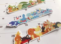 Image 1 of Pokemon Fire Water Grass Starter Vinyl Sticker