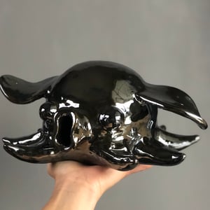 Image of Dumbo octopus chrome sculpture