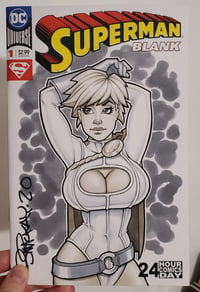 Image of Power Girl Original 1/1 Copic Marker Sketch