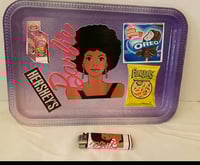 Image 4 of Personalize customize rolling tray ,cigar ,Cigarette  5 piece $50 grinder ashtray stash jar  light $