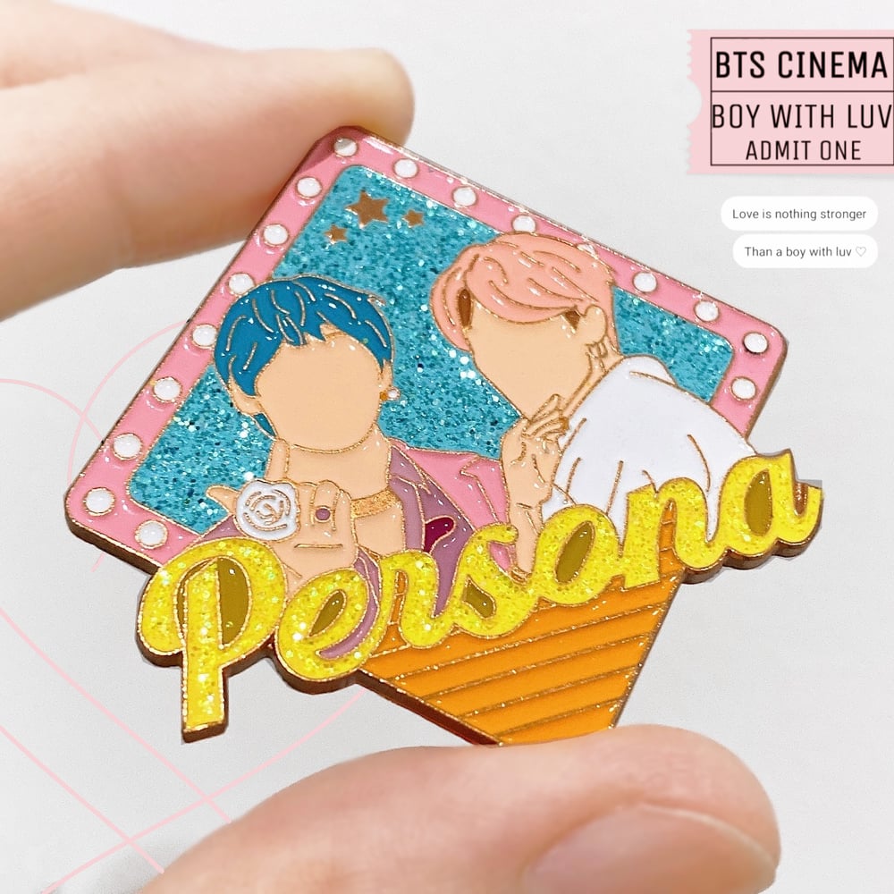 Vmin with Luv Enamel Pin 💖