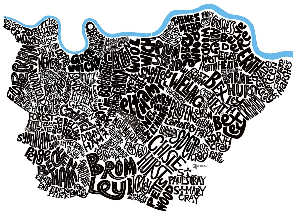 Image of South East London Type Map