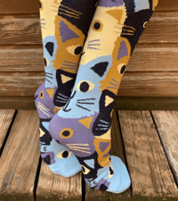 Image 1 of BLUE CAT SOCKS