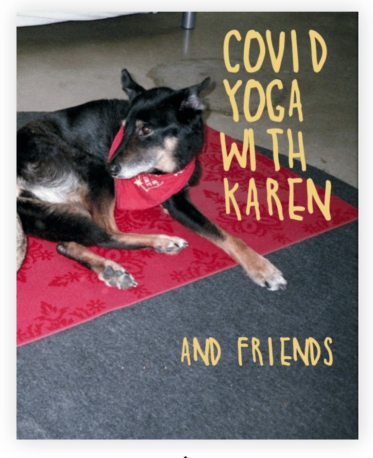 Image of Covid Yoga with Karen and friends
