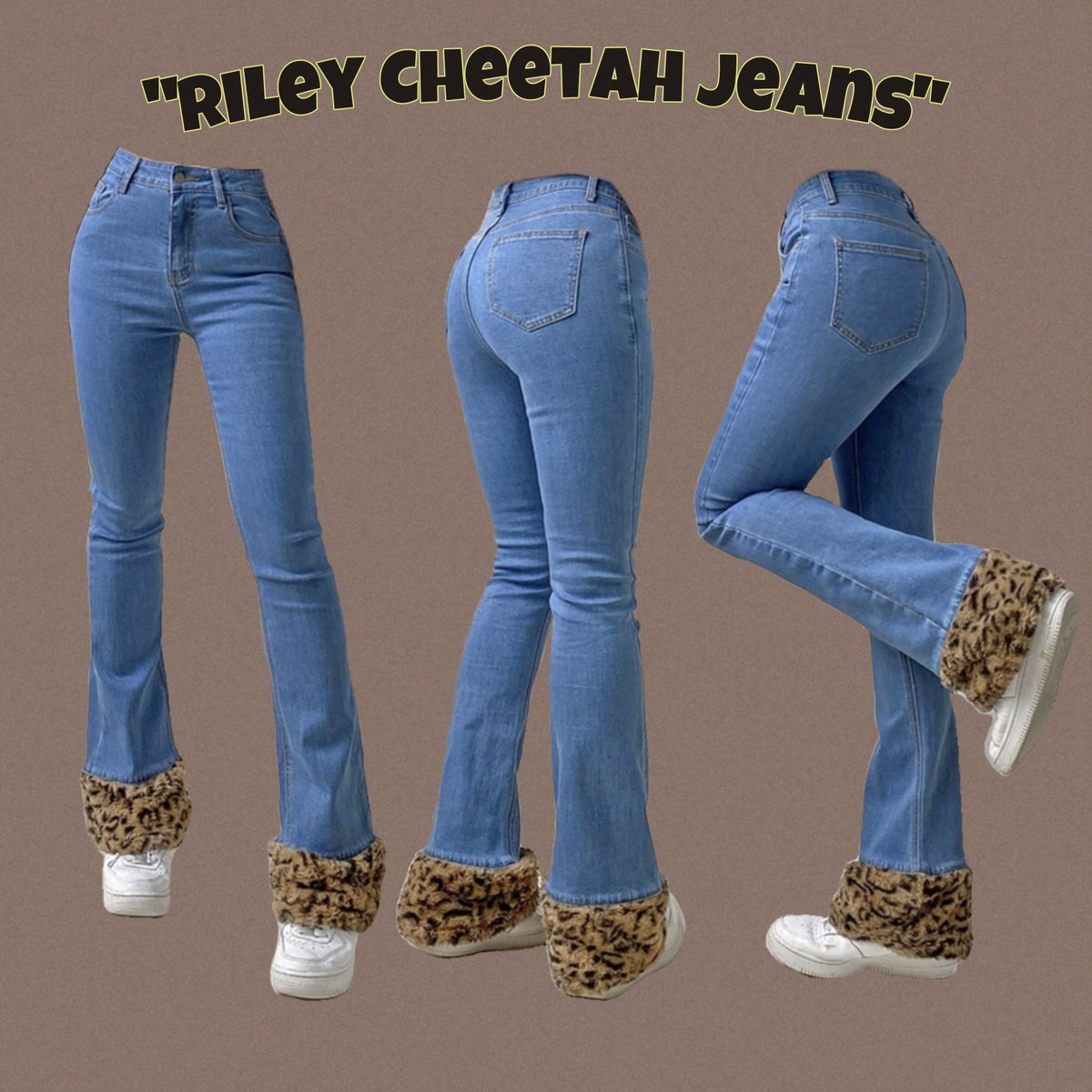 Image of Riley Cheetah Jeans