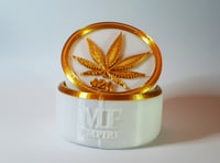 Herb Container Mini (White/Gold)