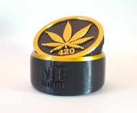 Herb Container Mini (Black/Gold)